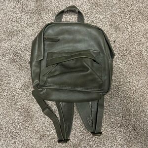 Olive Green Small Backpack Purse